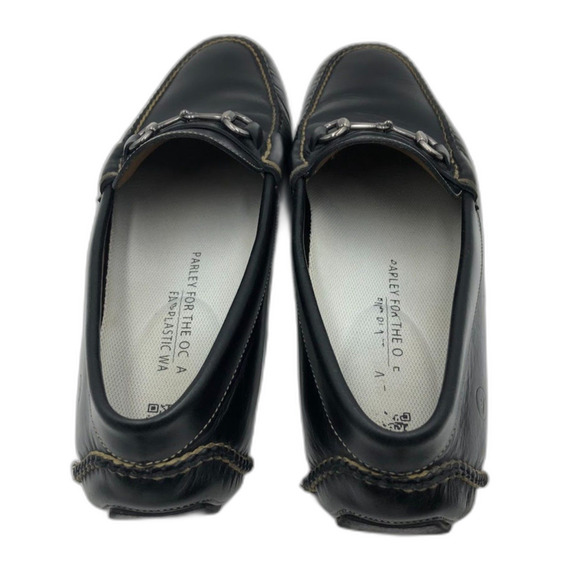 Peter Millar Men\'s Black Leather Slip On Loafers Driving Shoes Size 11.5M Brazil main image 4